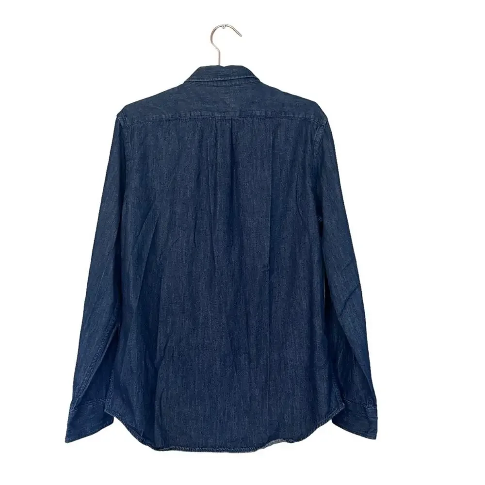 Old Navy Indigo Denim Slim Fit Button Down - Size Medium